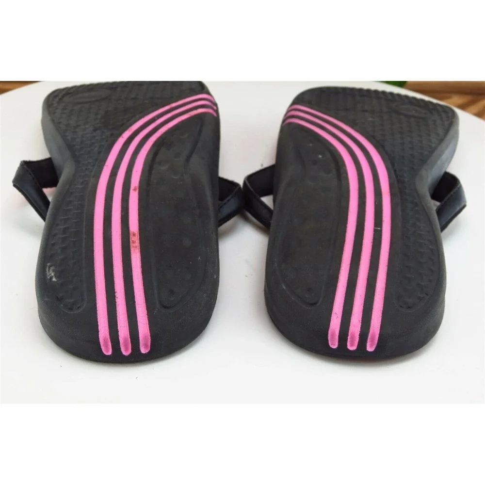 adidas Youth Girls Shoes Size 6 M Black Flip Flop Synthetic‎
